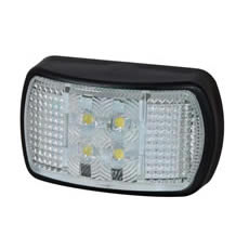 Durite Brand  Clear LED Front Marker Lamp with Superseal Plug   12v/24v