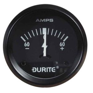 Ammeter Illuminated 52mm 60-0-60 amp Bx1