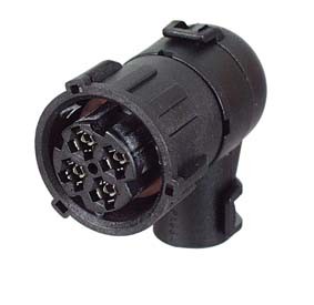 Connector 4 way DIN 90 degrees 10 NW Bg1