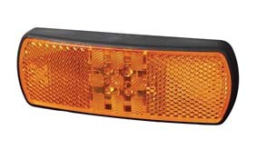 Lamp Side Marker Amber LED 12-24 volt Bg1