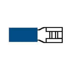 Blue Pre-Insulated Push-On Terminals - 4.80mm Pack of 100