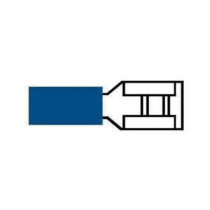 Blue Pre-Insulated Push-On Terminals - 6.30mm Pack of 100