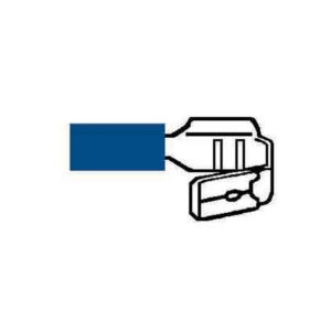 Blue Pre-Insulated Piggy-Back Terminals - 6.30mm Pack of 100