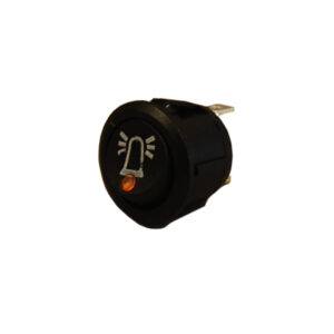 Durite Amber LED On/Off Round Rocker Switch with Beacon Symbol- 12/24V