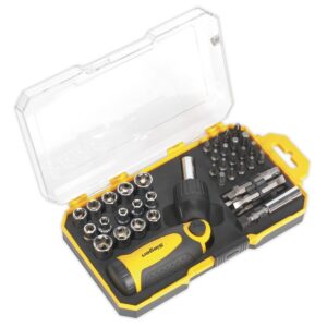 Sealey Socket & Bit Set 46pc Ratchet Screwdriver