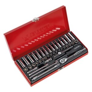 Sealey Socket Set 41pc 1/4"Sq Drive 6pt WallDrive® - Metric/Imperial