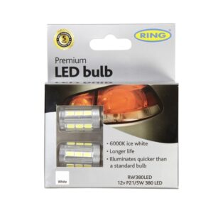 12v Premium 380 P21/5W LED Bulbs (Pack of 2)