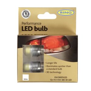 12v Performance 380 P21/5W 3D LED Bulbs (Pack of 2)