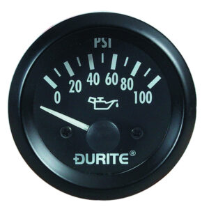 Durite 0-523-17 Oil Pressure Gauge with Sender 52mm - 12V