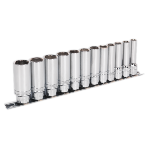 Sealey AK2744 12pc 3/8"Sq Drive Deep Lock-On™ Socket Set