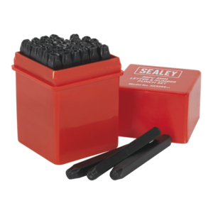 Sealey AK9296 36pc 4mm Letter Stamp; Number Punch Set