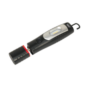 SEALEY LED3602 Black 360° 7 SMD LED & 3W SMD LED Rechargeable Inspection Light