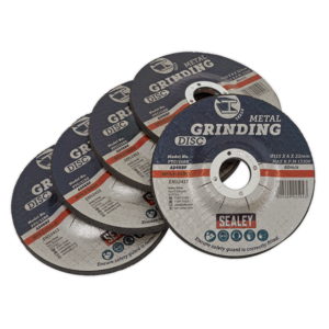 Sealey PTC/115GS Ø115 x 6mm Grinding Disc Ø22mm Bore - Pack of 5
