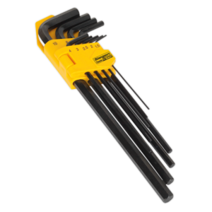 Sealey S01092 9pc Extra-Long Hex Key Set