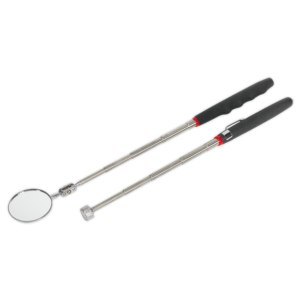 Sealey S0940 2pc Telescopic Magnetic Pick-Up Tool & Inspection Mirror Set