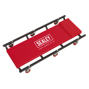 Sealey SCR75 American-Style Creeper 36" with Steel Frame & 6 Wheels - Red