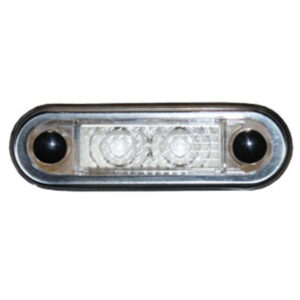Red 2 LED Side Marker 12/32v Clear Lens