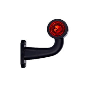 Durite RH Red/White LED Short Angled Outline Marker Lamp - 12/24V