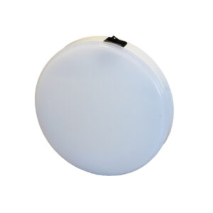 Durite 117 White LED Round White Roof Lamp with Switch - 12/24V